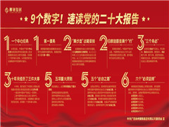 9个数字！速读党的二十大报告